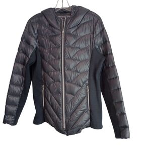 BCBG Generation -Women's Black Quilted Down Jacket - Size Large